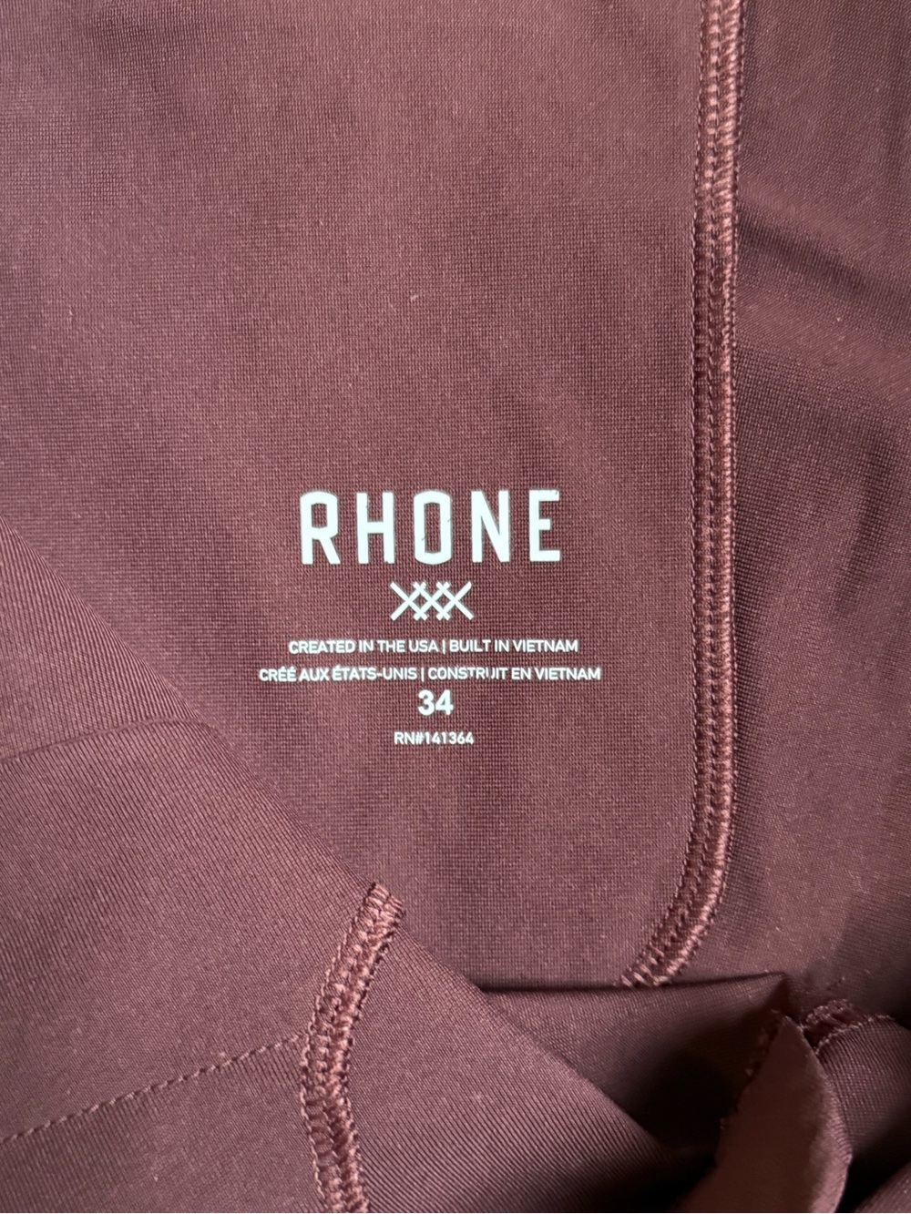 RHONE Men's Slim Chinos in Plum - Picture 3 of 4
